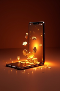 Smartphone mit Casino-App